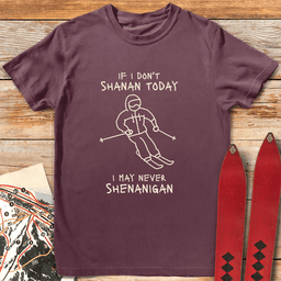 Shenanigan T Shirt Gift For Skier