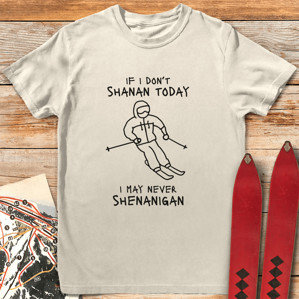 Shenanigan T Shirt Gift For Skier