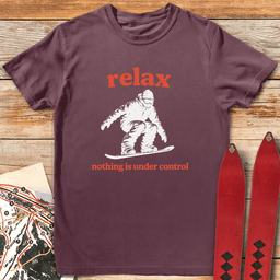 Relax Snowboard T Shirt Gift For Snowboarder