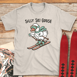 Silly Goose Skiing T Shirt Gift For Skier