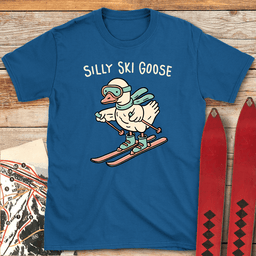 Silly Goose Skiing T Shirt Gift For Skier