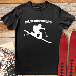 Old Fashioned Tele T Shirt Gift For Skier