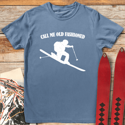 Old Fashioned Tele T Shirt Gift For Skier