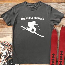 Old Fashioned Tele T Shirt Gift For Skier
