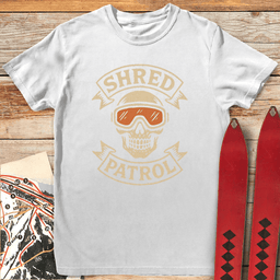 Shred Patrol T Shirt Gift For Skier
