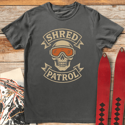 Shred Patrol T Shirt Gift For Skier