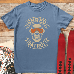 Shred Patrol T Shirt Gift For Skier