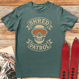 Shred Patrol T Shirt Gift For Skier