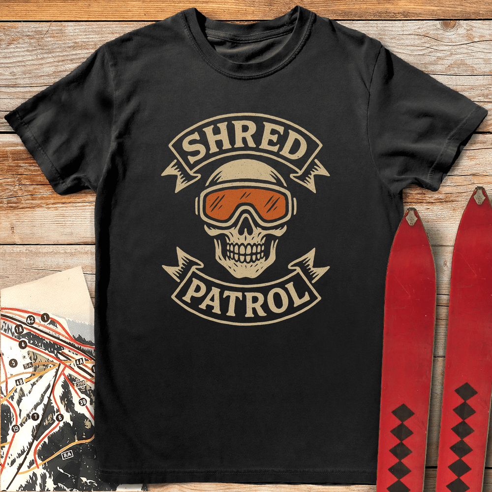 Shred Patrol T Shirt Gift For Skier