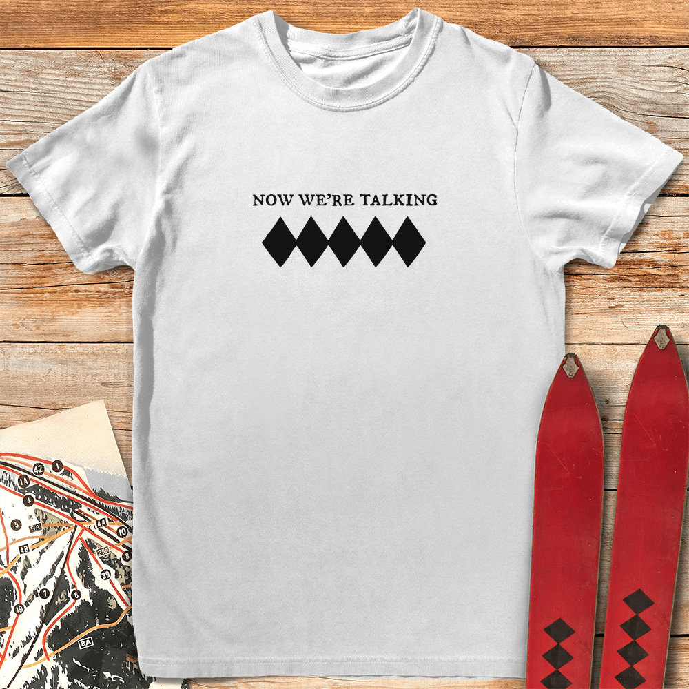 Now Were Talking T Shirt Gift For Skier