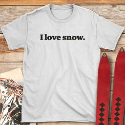 Love Snow T Shirt Gift For Skier