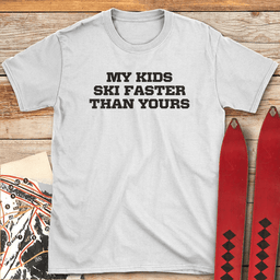 My Kids RIP T Shirt Gift For Skier