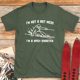 Disaster Skier T Shirt Gift For Skier