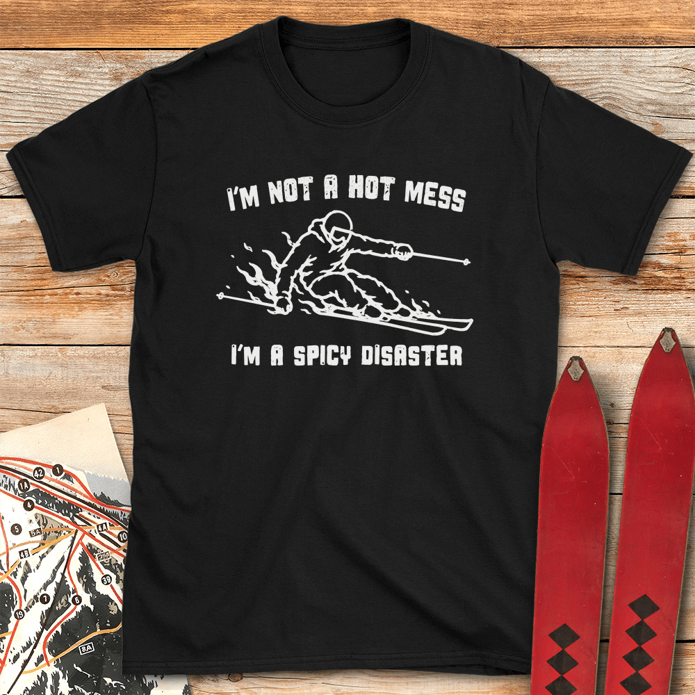 Disaster Skier T Shirt Gift For Skier