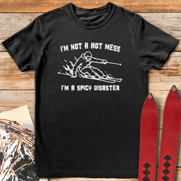 Disaster Skier T Shirt Gift For Skier