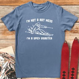 Disaster Skier T Shirt Gift For Skier