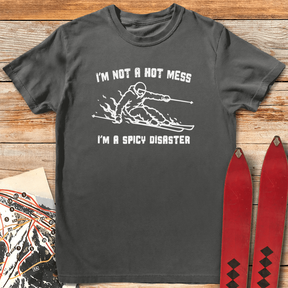 Disaster Skier T Shirt Gift For Skier