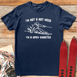 Disaster Skier T Shirt Gift For Skier