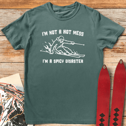 Disaster Skier T Shirt Gift For Skier