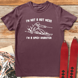 Disaster Skier T Shirt Gift For Skier