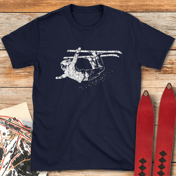 She Flies Ski T Shirt Gift For Skier