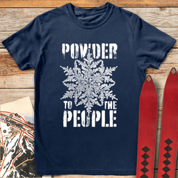 Powder People T Shirt Gift For Skier