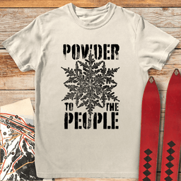 Powder People T Shirt Gift For Skier