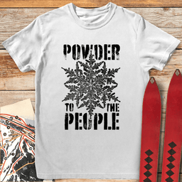 Powder People T Shirt Gift For Skier