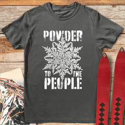 Powder People T Shirt Gift For Skier