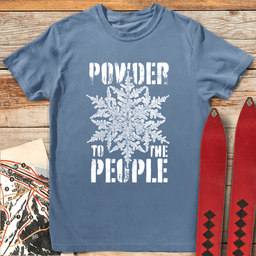 Powder People T Shirt Gift For Skier