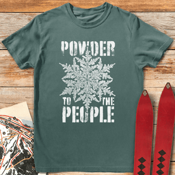 Powder People T Shirt Gift For Skier