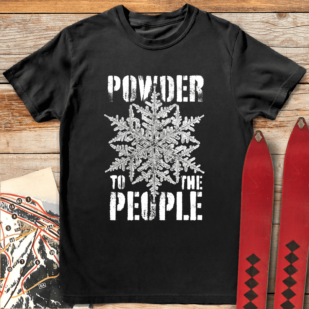Powder People T Shirt Gift For Skier