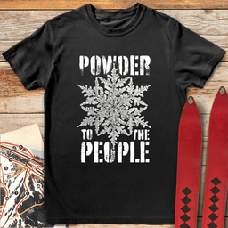 Powder People T Shirt Gift For Skier