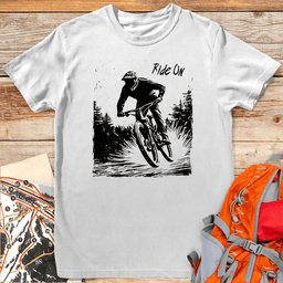 Ride On T Shirt Gift For Skier