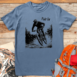 Ride On T Shirt Gift For Skier