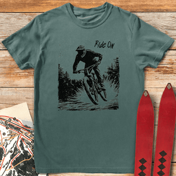 Ride On T Shirt Gift For Skier