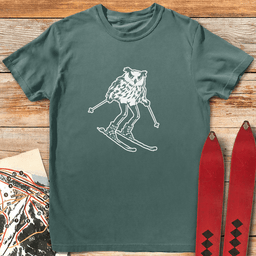 Owl Legs T Shirt Gift For Skier