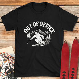 Out Of Office Mountains T Shirt Gift For Skier