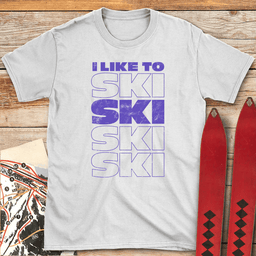 I Like To Ski T Shirt Gift For Skier