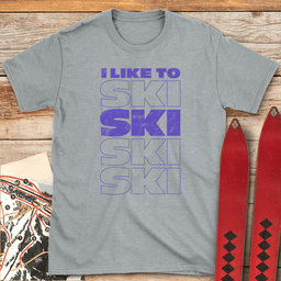 I Like To Ski T Shirt Gift For Skier