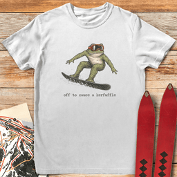 Kerfuffle Snowboard Frog T Shirt Gift For Snowboarder