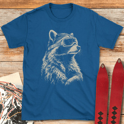 Racoon Ripper T Shirt Gift For Skier