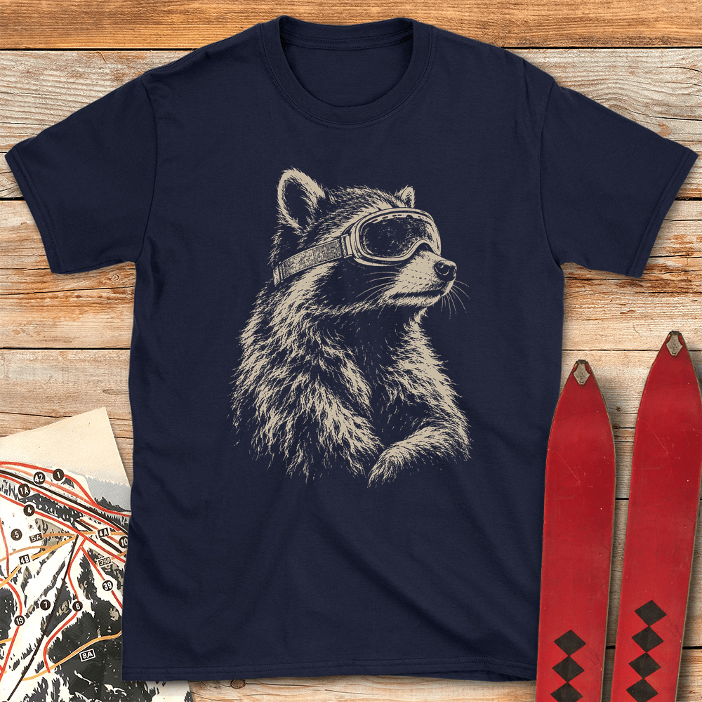 Racoon Ripper T Shirt Gift For Skier
