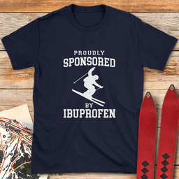 Im Sponsored T Shirt Gift For Skier