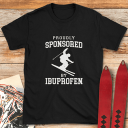 Im Sponsored T Shirt Gift For Skier