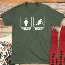 Granddaughter Shreds T Shirt Gift For Skier