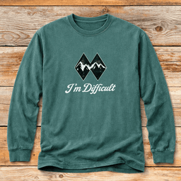 Im Difficult Mountains T Shirt Gift For Skier