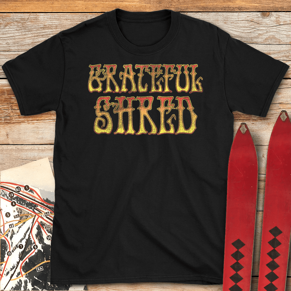 Graceful Shred T Shirt Gift For Skier