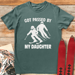 Passed By Daughter T Shirt Gift For Skier