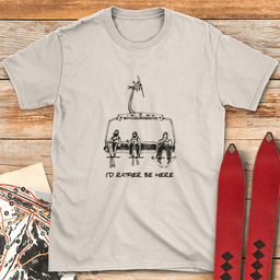 Rather Be Chairlift T Shirt Gift For Skier